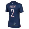 Officiële Voetbalshirt Paris Saint-Germain Hakimi 2 Thuis 2023-24 - Dames